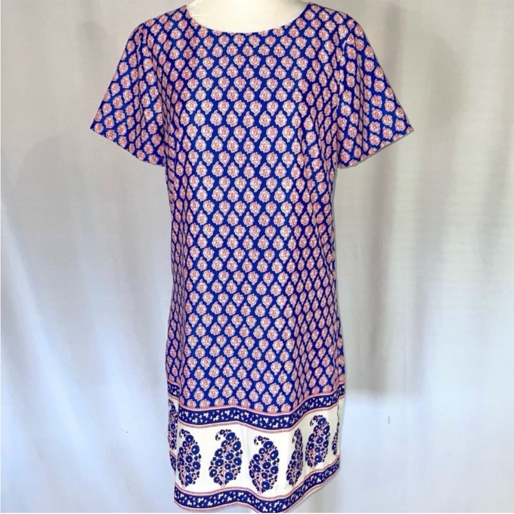J. Crew Satin Mini Shift Dress